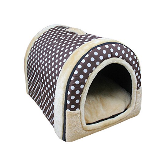 Hochwertige, tragbare Outdoor Hundehöhle Polka Dot L von Qianle