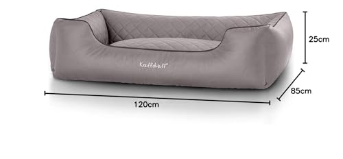 Knuffelwuff Orthopädisches Hundebett Madison XXL 120 x 85cm Grau - 5